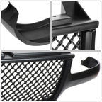 99-02 Chevy Silverado / 00-06 Suburban Glossy Mesh Grille - Matte Black