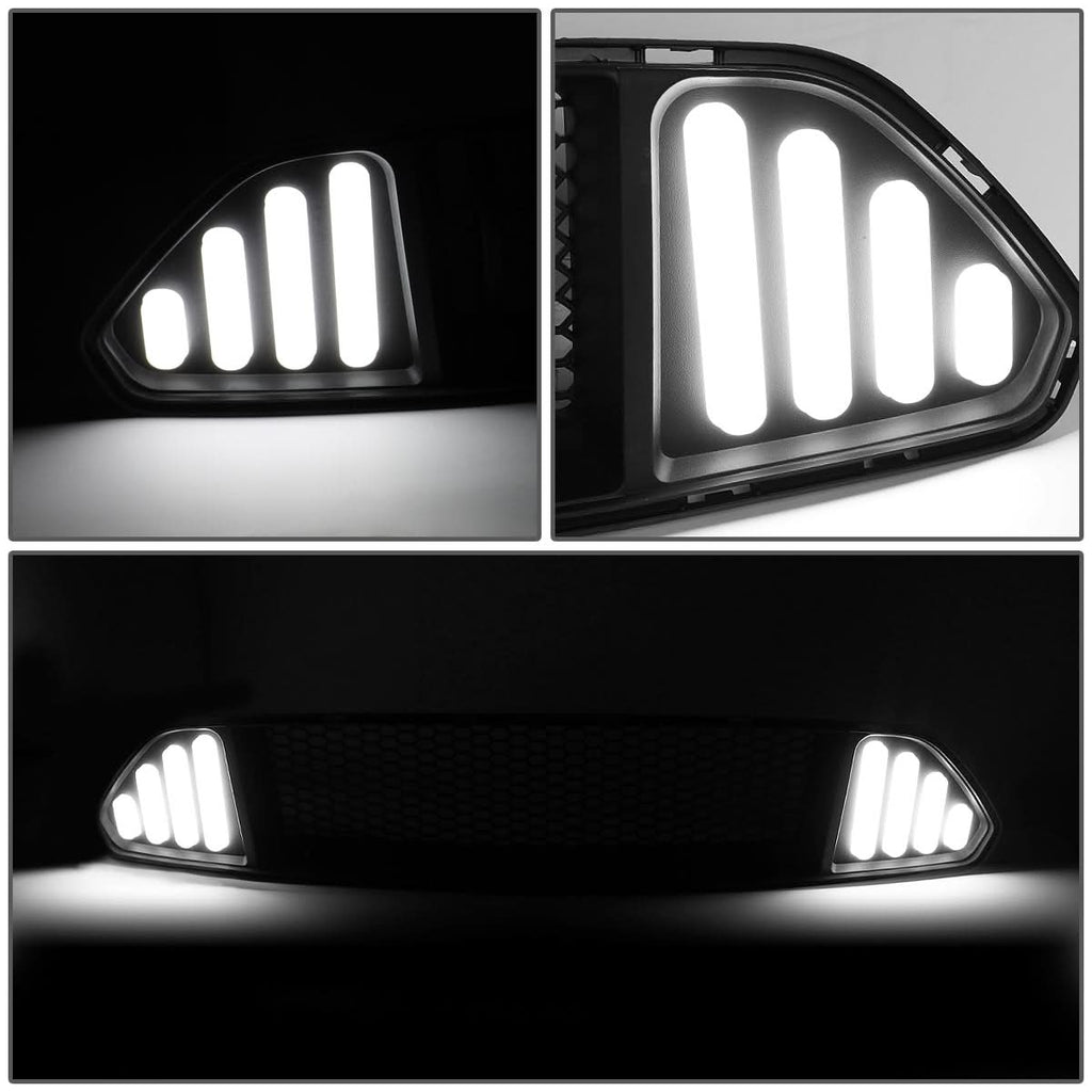 2015-2017 Ford Mustang Badgeless Honeycomb Mesh Grille - Black