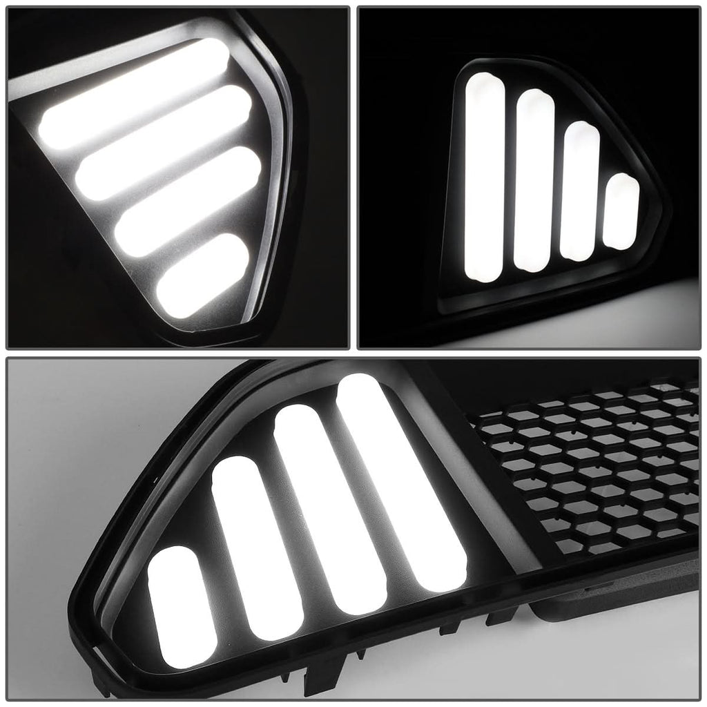 2015-2017 Ford Mustang Badgeless Honeycomb Mesh Grille - Black