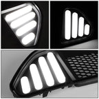 2015-2017 Ford Mustang Badgeless Honeycomb Mesh Grille - Black