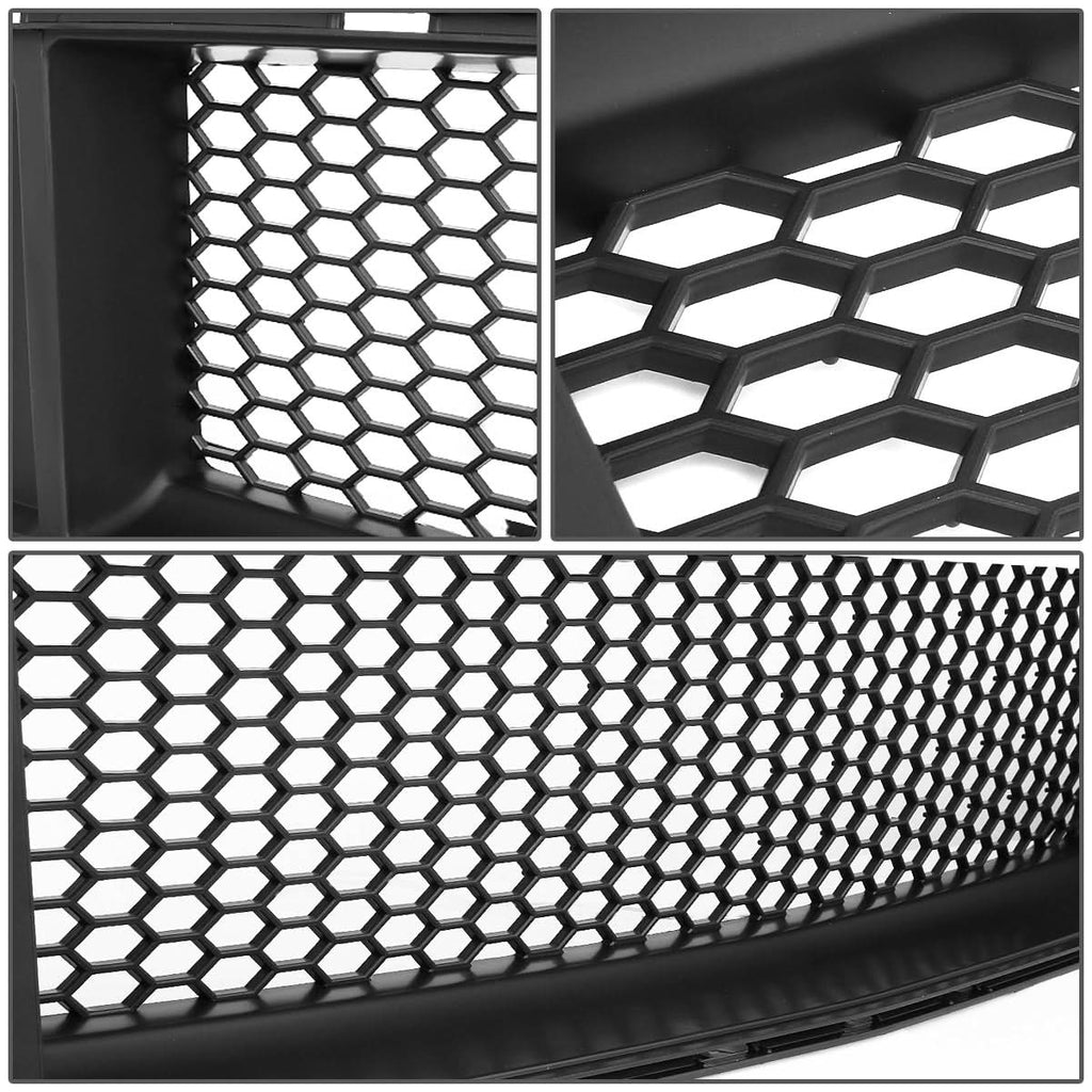2015-2017 Ford Mustang Badgeless Honeycomb Mesh Grille - Black