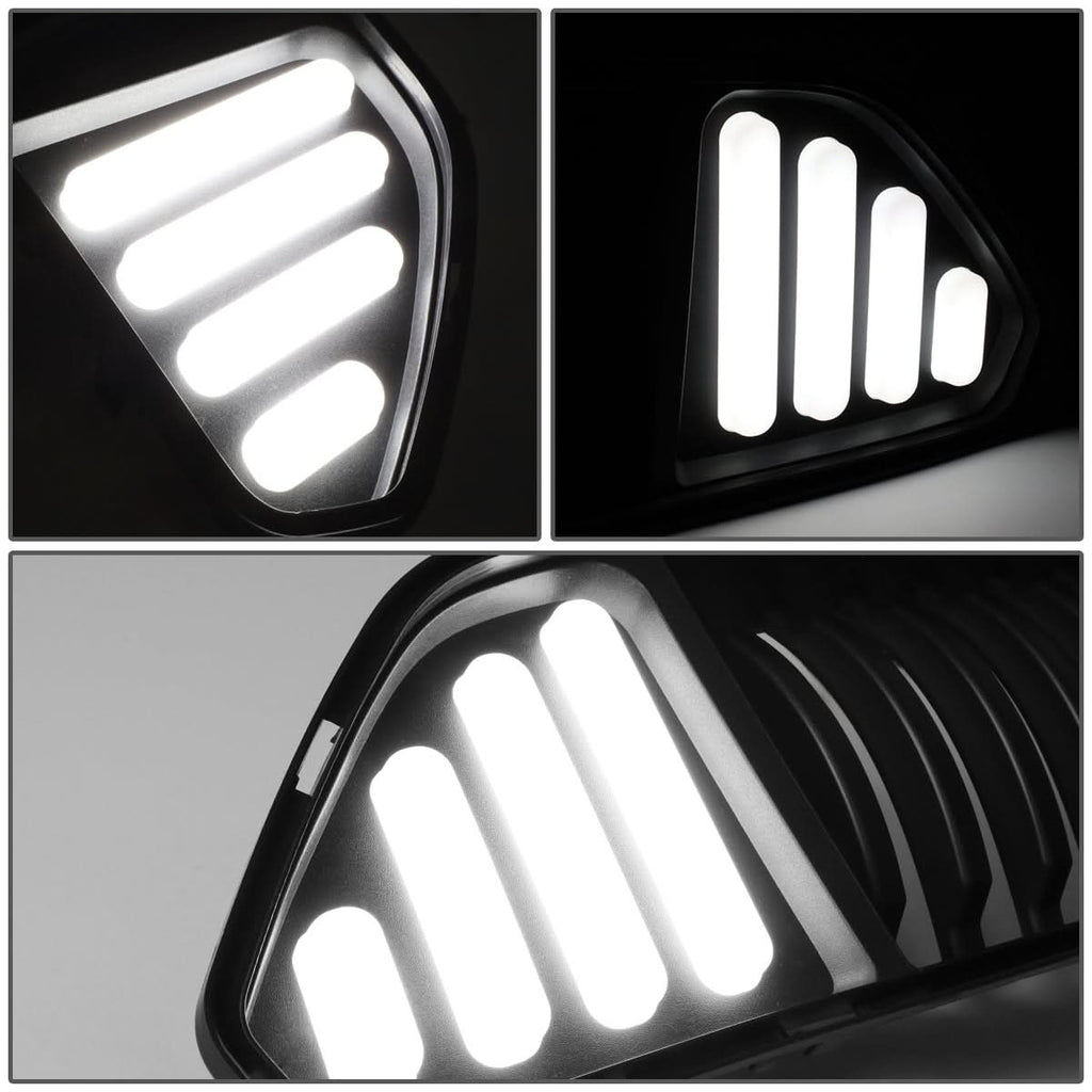 2015-2017 Ford Mustang Badgeless Vertical LED Grille - Black