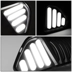 2015-2017 Ford Mustang Badgeless Vertical LED Grille - Black