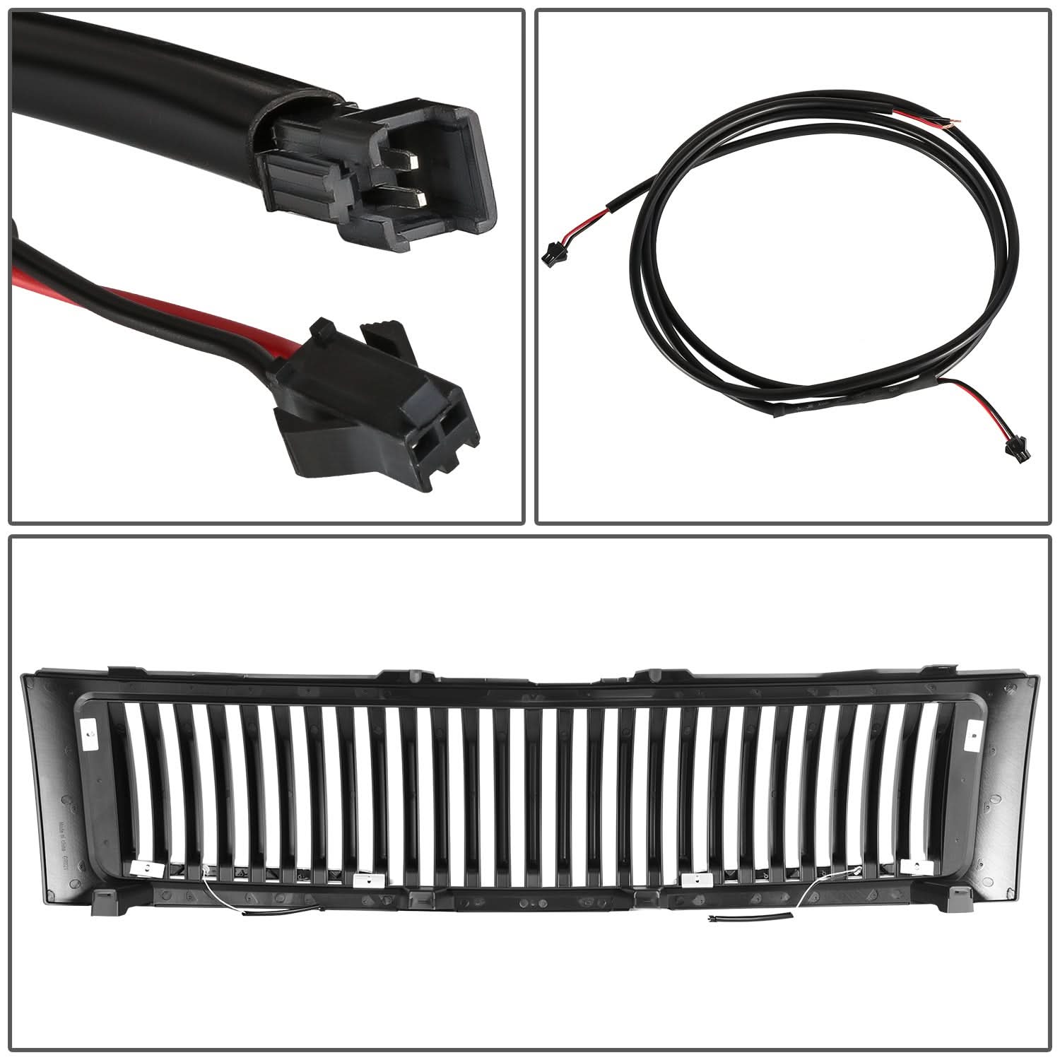 07-13 Chevrolet Silverado 1500 Vertical Slat Style LED Grille