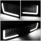94-02 Dodge Ram Honeycomb Mesh Grille w/ LED DRL Lights - Matte Black