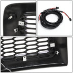 94-02 Dodge Ram Honeycomb Mesh Grille w/ LED DRL Lights - Matte Black