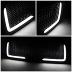 02-05 Dodge Ram Honeycomb Mesh Grille w/ LED DRL Lights Matte Black
