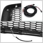 02-05 Dodge Ram Honeycomb Mesh Grille w/ LED DRL Lights Matte Black
