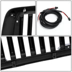 02-05 Dodge Ram Vertical Fence Style LED DRL Grille - Matte Black