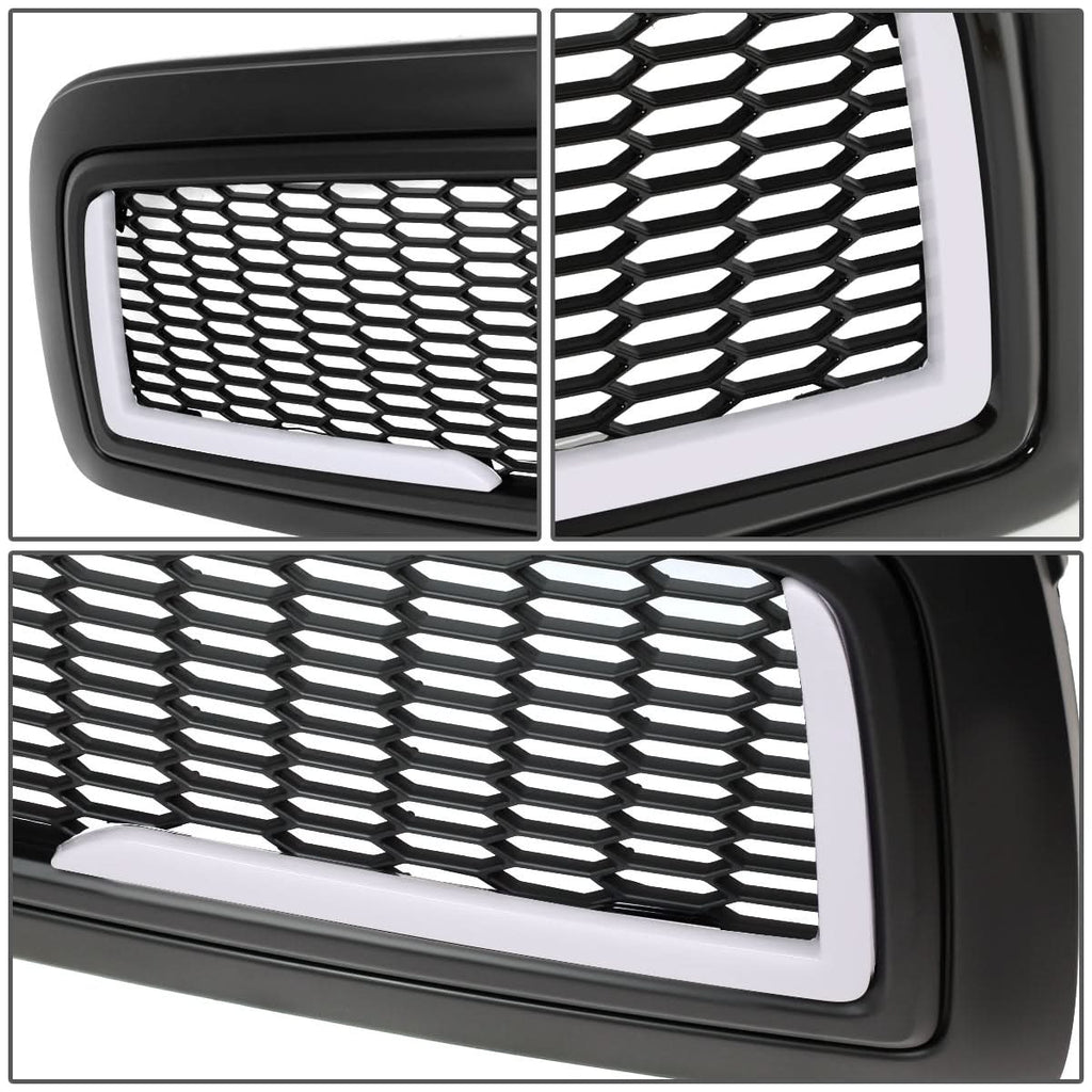09-12 Dodge Ram 1500 Honeycomb Style LED DRL Grille - Matte Black
