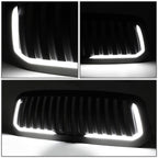 13-18 Dodge Ram 1500 Vertical Fence Style LED DRL Grille Matte Black