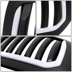 13-18 Dodge Ram 1500 Vertical Fence Style LED DRL Grille Matte Black