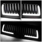 10-18 Dodge Ram 2500 3500 Vertical Fence Style LED DRL Grille Matte Black