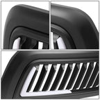 10-18 Dodge Ram 2500 3500 Vertical Fence Style LED DRL Grille Matte Black