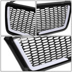 04-08 Ford F-150 Honeycomb Mesh Grille with LED DRL Lights - Black