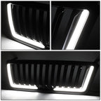 2004-2008 Ford F-150 Vertical Fence Style LED DRL Grille