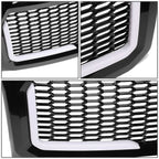 2009-2014 Ford F-150 Honeycomb Mesh Grille with LED DRL Lights