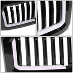 2009-2014 Ford F-150 Vertical Fence Style LED DRL Grille - Black