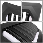 2009-2014 Ford F-150 Vertical Fence Style LED DRL Grille - Matte Black