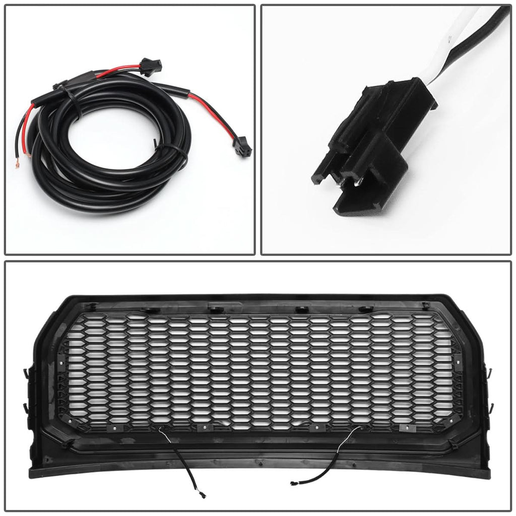 2015-2017 Ford F-150 Honeycomb Mesh Grille with LED DRL Lights
