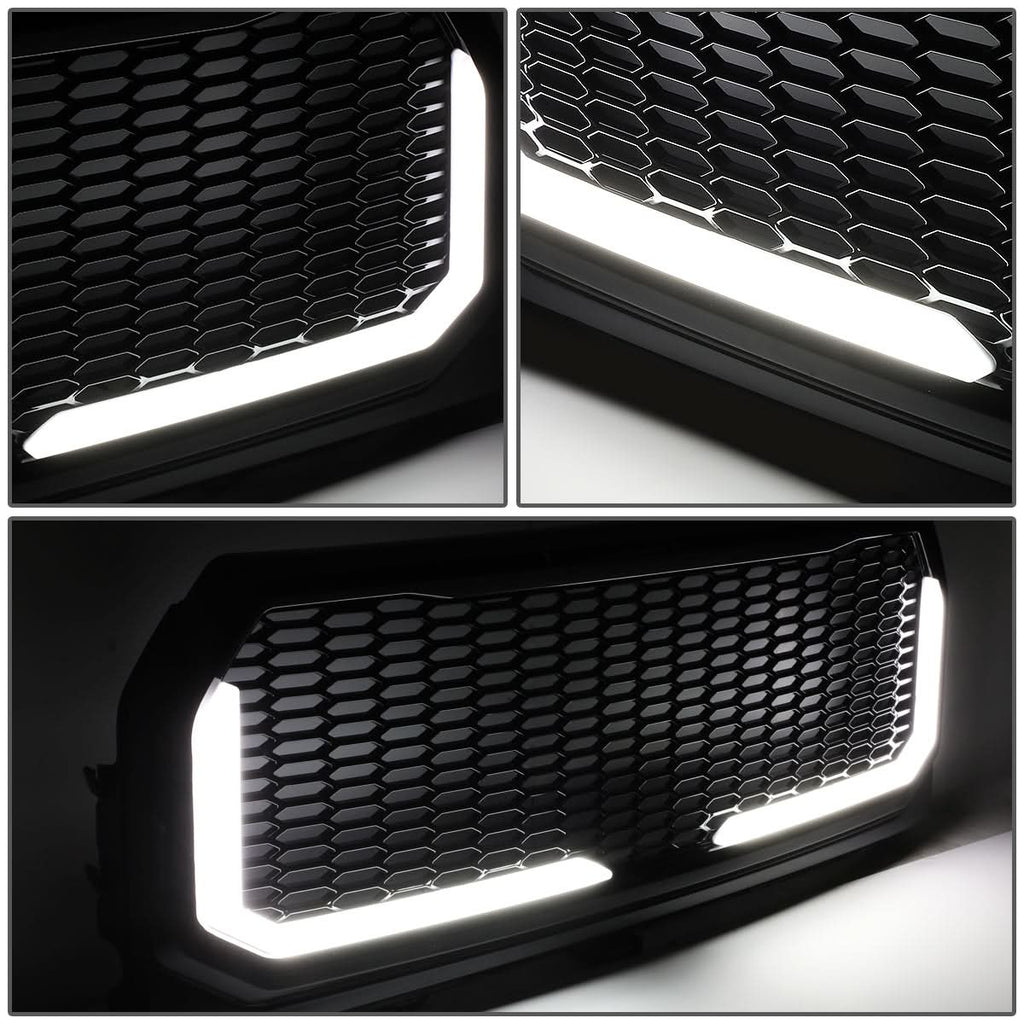 2015-2017 Ford F-150 Honeycomb Mesh Grille with LED DRL Lights