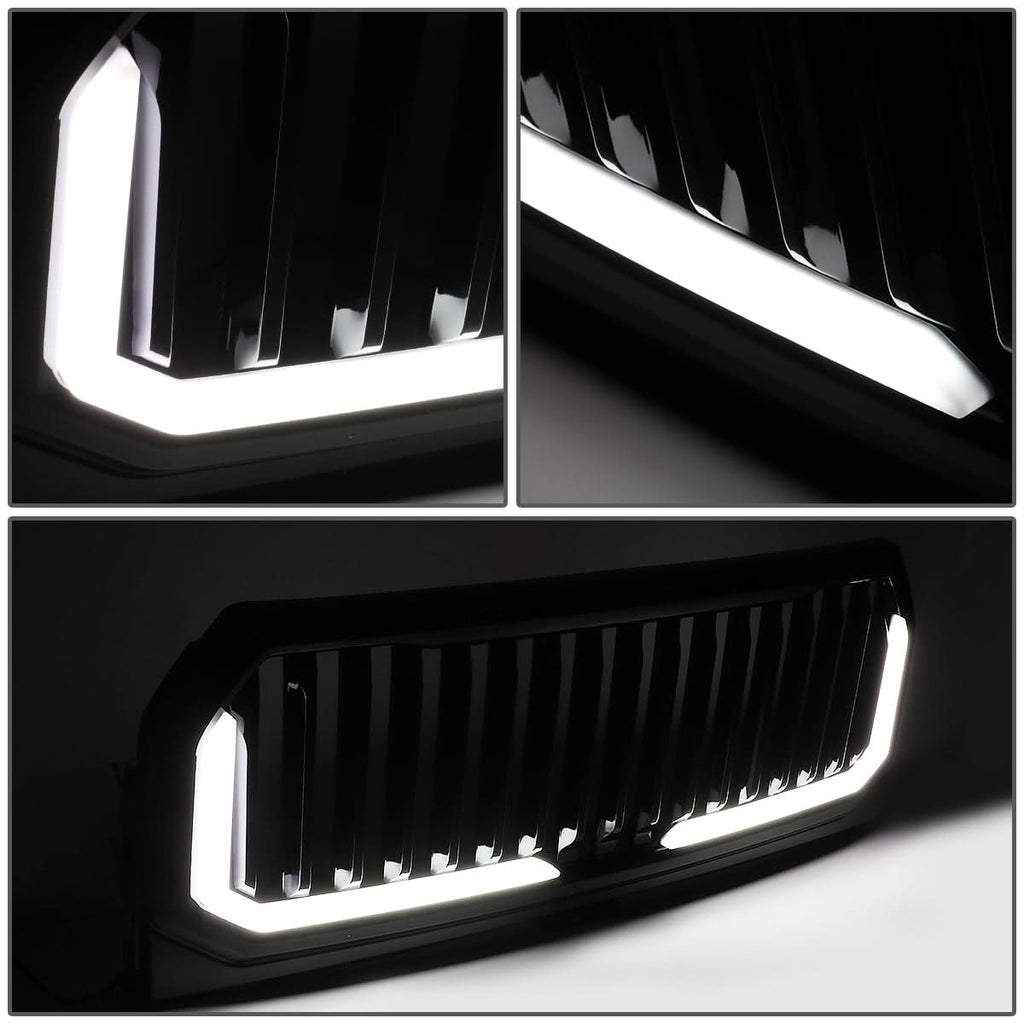 2015-2017 Ford F-150 Vertical Fence Style LED DRL Grille