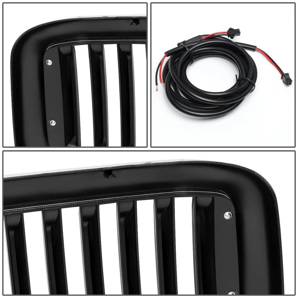 99-04 Ford F-250 F-350 F-450 F-550 Vertical Fence Style LED DRL Grille