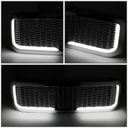 99-04 Ford F-250/F-350/F-450/F-550 Honeycomb Mesh Grille w/ LED DRL