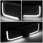 99-04 Ford F-250/F-350/F-450/F-550 Honeycomb Mesh Grille w/ LED DRL