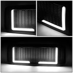 2005-2007 Ford F-250/F-350/F-450/F-550 Honeycomb Mesh Grille w/ LED DRL