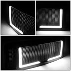 2005-2007 Ford F-250/F-350/F-450/F-550 Honeycomb Mesh Grille w/ LED DRL