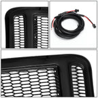 2005-2007 Ford F-250/F-350/F-450/F-550 Honeycomb Mesh Grille w/ LED DRL