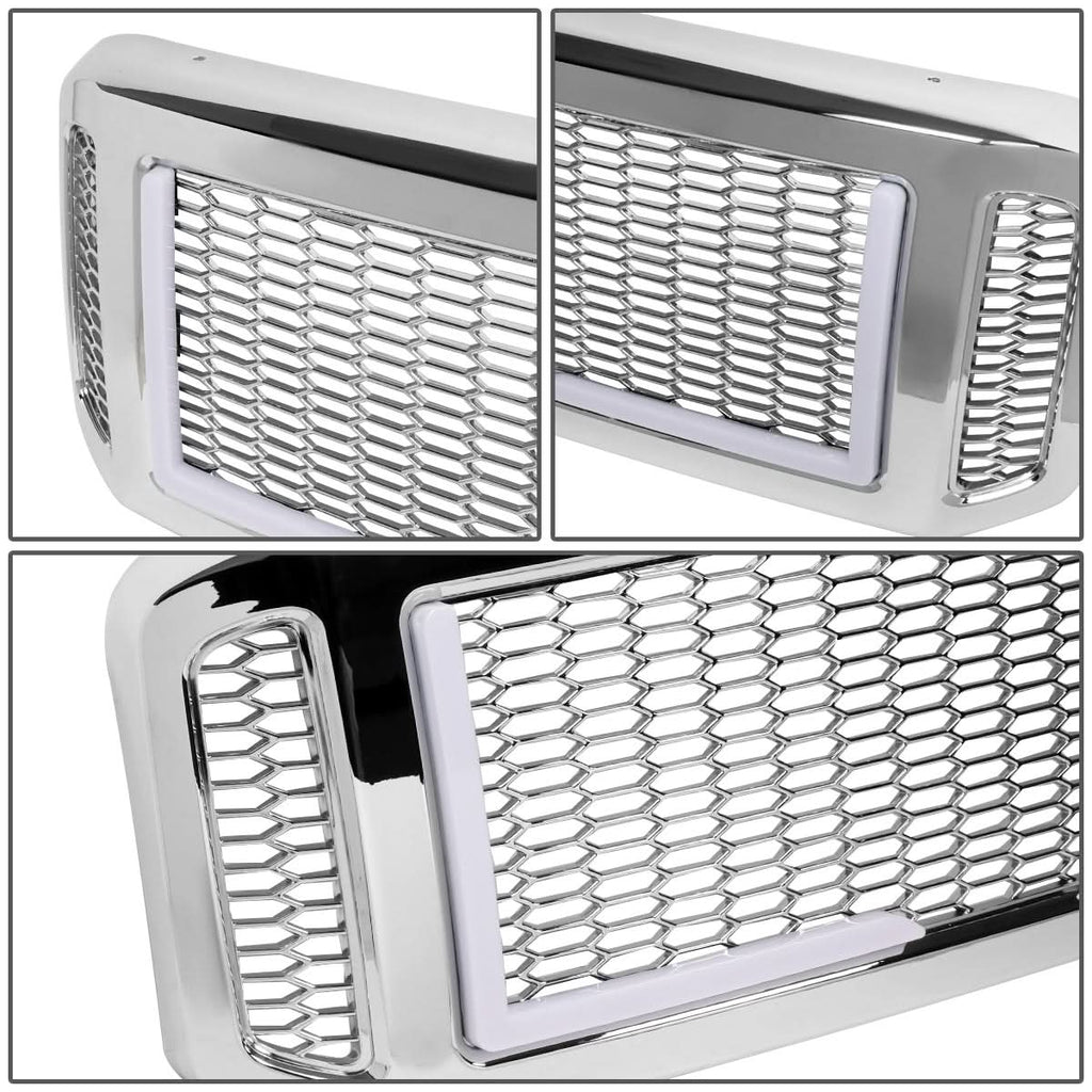 2005-2007 Ford F-250/F-350/F-450/F-550 Honeycomb Grille w/ LED DRL