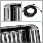 05-07 Ford F-250 F-350 F-450 F-550 Vertical Fence LED DRL Grille Chrome