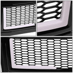 08-10 Ford F-250 F-350 F-450 F-550 Honeycomb Mesh Grille w/ LED DRL