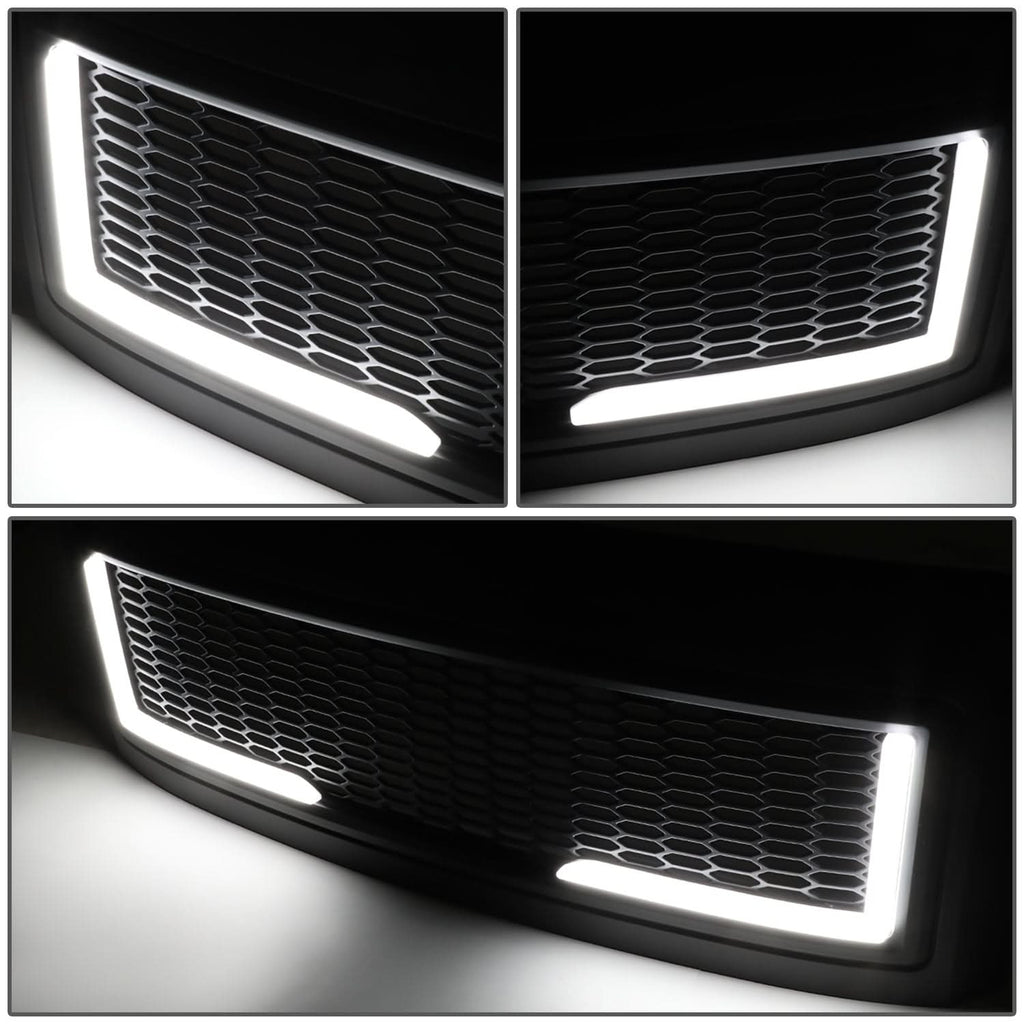 2008-2010 Ford F-250 F-350 F-450 F-550 Honeycomb Mesh Grille w/ LED DRL