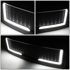 2008-2010 Ford F-250 F-350 F-450 F-550 Honeycomb Mesh Grille w/ LED DRL