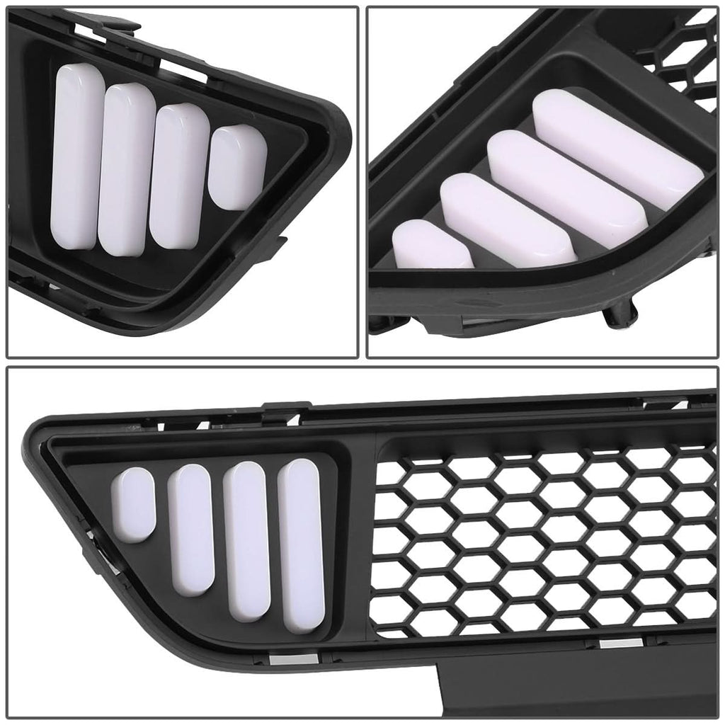 2015-2017 Ford Mustang Honeycomb Front Lower Grille with LED DRL