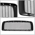 02-05 Dodge Ram 1500/2500/3500 Honeycomb Mesh Grille - Matte Black