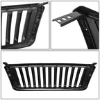 04-08 Ford F-150 Vertical Fence Style Front Grille - Black