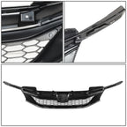 16-17 Honda Accord Honeycomb Style Front Grille Black Chrome