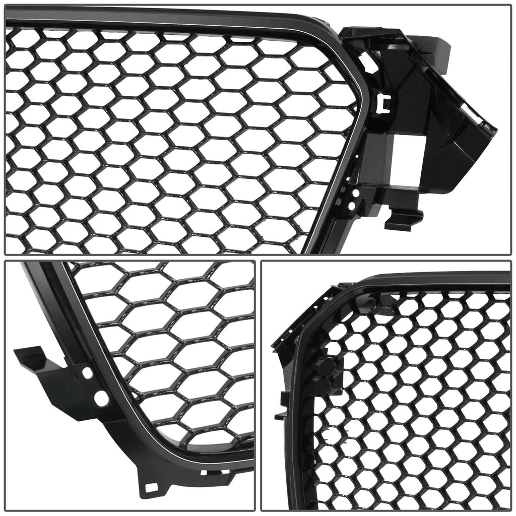 2013-2016 Audi A4 RS4 Style Front Grille Gloss Black