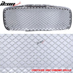 2011-2014 Chrysler 300 300C B Style Chrome Front Mesh Grille ABS
