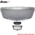 2014-2019 Cadillac CTS Sedan B Style Chrome Front Hood Grille ABS