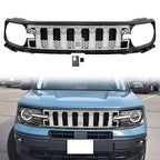 2021-2025 Ford Bronco Sport Grille Upper Guard Chrome Black Mesh Grill
