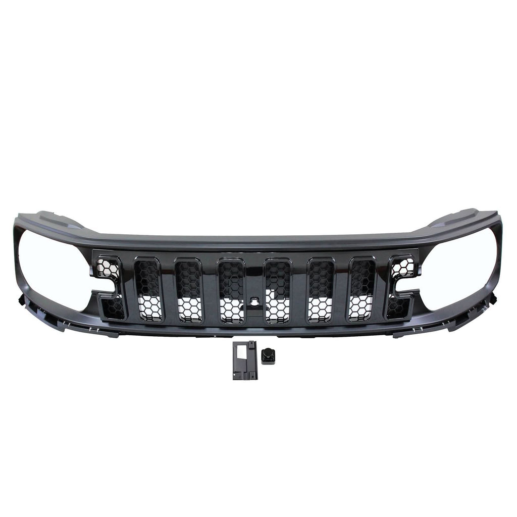 2021-2025 Ford Bronco Sport Grille Upper Guard Gloss Black Mesh Grill