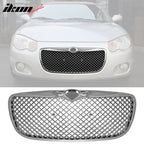 2004-2006 Chrysler Sebring Mesh Chrome Front Bumper Hood Grille ABS
