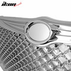 2004-2006 Chrysler Sebring Mesh Chrome Front Bumper Hood Grille ABS