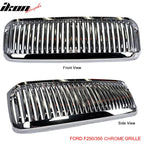 1999-2004Â Ford F250 F350 Excursion Vertical Hood Grill Grille Chrome
