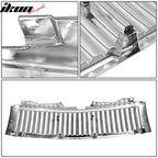 2007-2013 Chevy Silverado 1500 Front Vertical Hood Grille Chrome ABS